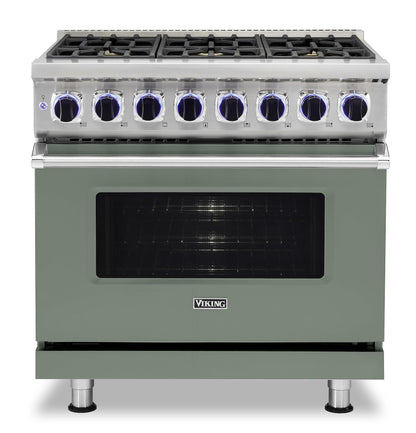 VIKING 36" Dual Fuel Range - VDR7362 Viking 7 Series Green - VDR73626BEU