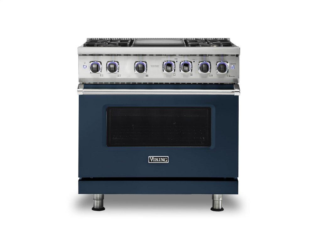 VIKING 36" Dual Fuel Range - VDR7362 Viking 7 Series Blue - VDR73624GSB