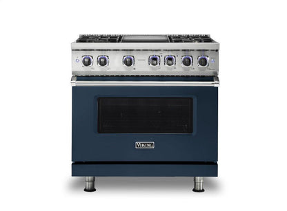 VIKING 36" Dual Fuel Range - VDR7362 Viking 7 Series Blue - VDR73624GSBLP