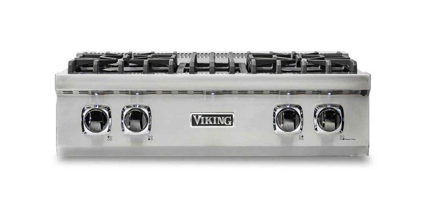VIKING 30" 5 Series Gas Rangetop in Stainless Steel - VRT5304BSS
