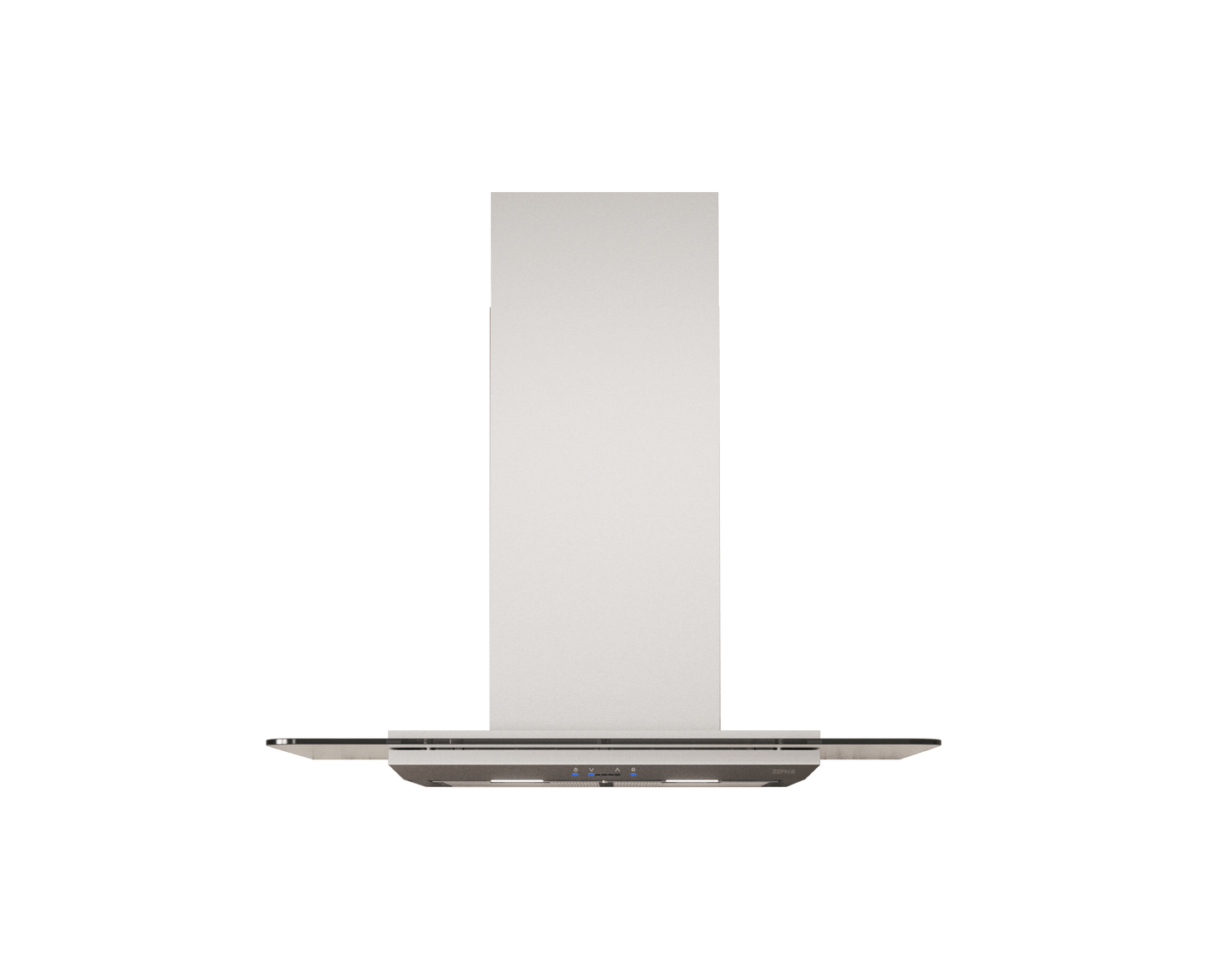ZEPHYR Verona, Wall, 90cm, SS+Glass, LED, ACT in Stainless Steel - ZVOM90BG