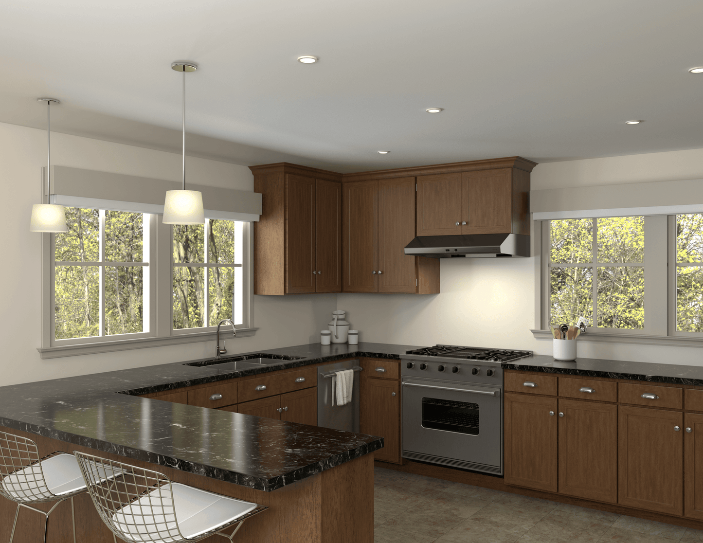 ZEPHYR Cyclone, Under Cabinet, 36", Black SS, 600 CFM Black in Stainless Steel - AK6536CBS