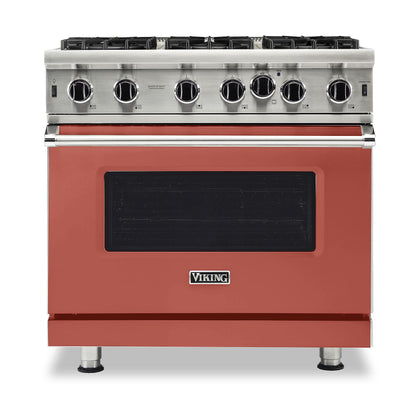 VIKING 36" Open Burner Gas Range Viking 5 Series Red - VGIC53626BSC