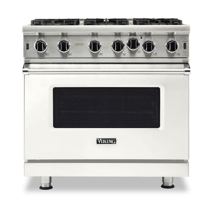 VIKING 36" Open Burner Gas Range Viking 5 Series White - VGIC53626BPWLP