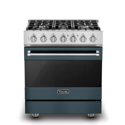 VIKING 30" Self-Cleaning Dual Fuel Range Viking 3 Series Gray - RVDR33025BSQLP