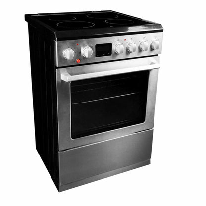 DANBY Danby 24-in TruAirFry Smooth top Slide-in Electric Range in Stainless Steel - DRCA240BSS