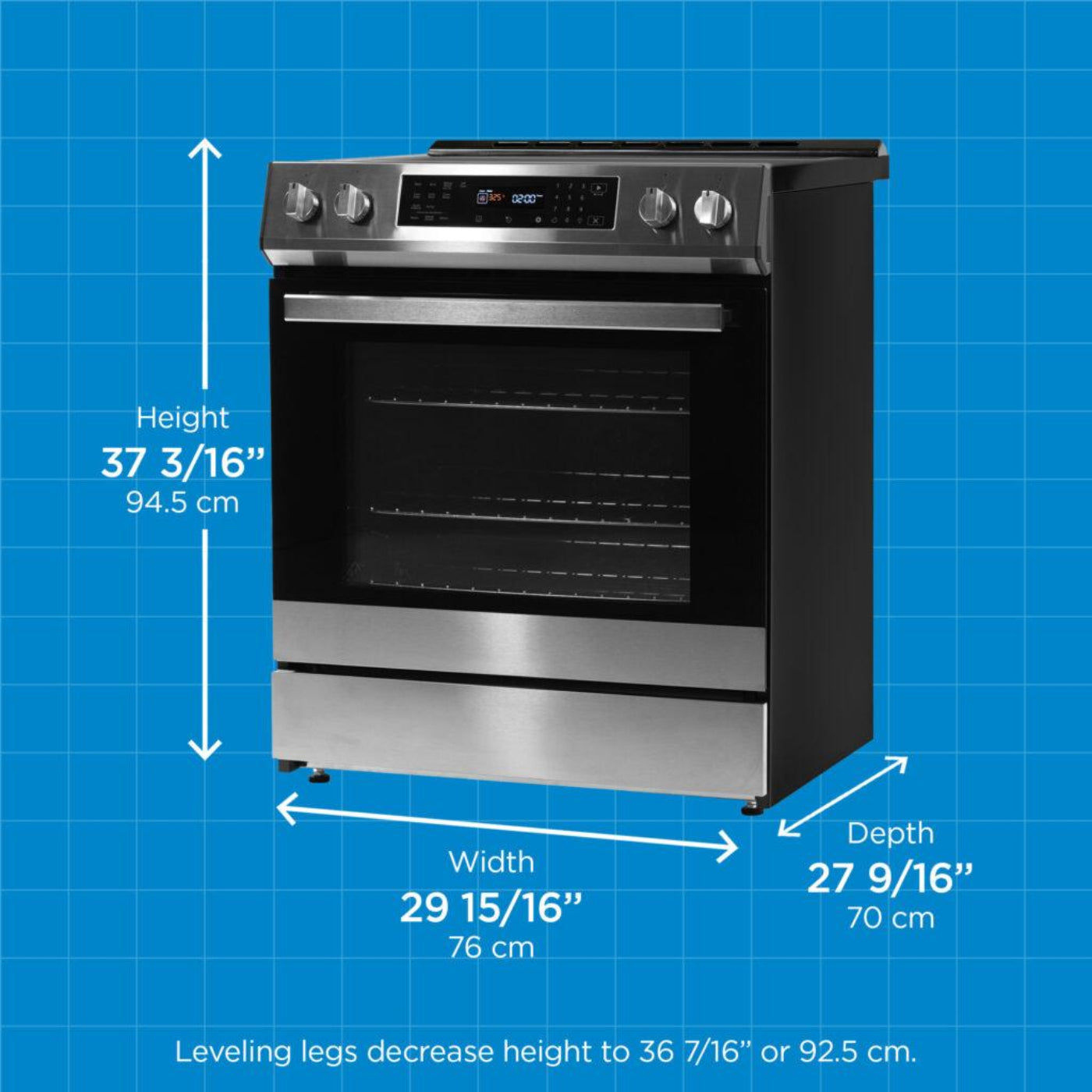 DANBY Danby 30"" Slide in Induction Range with LED Touch Control in Stainless Steel - DIRC300BSS