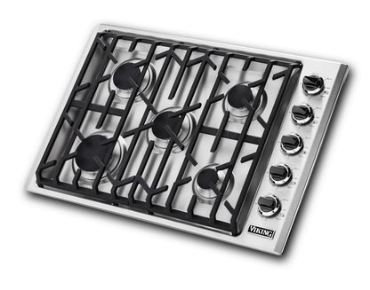 VIKING 30" Gas Cooktop in Stainless Steel - VGSU53015BSSLP