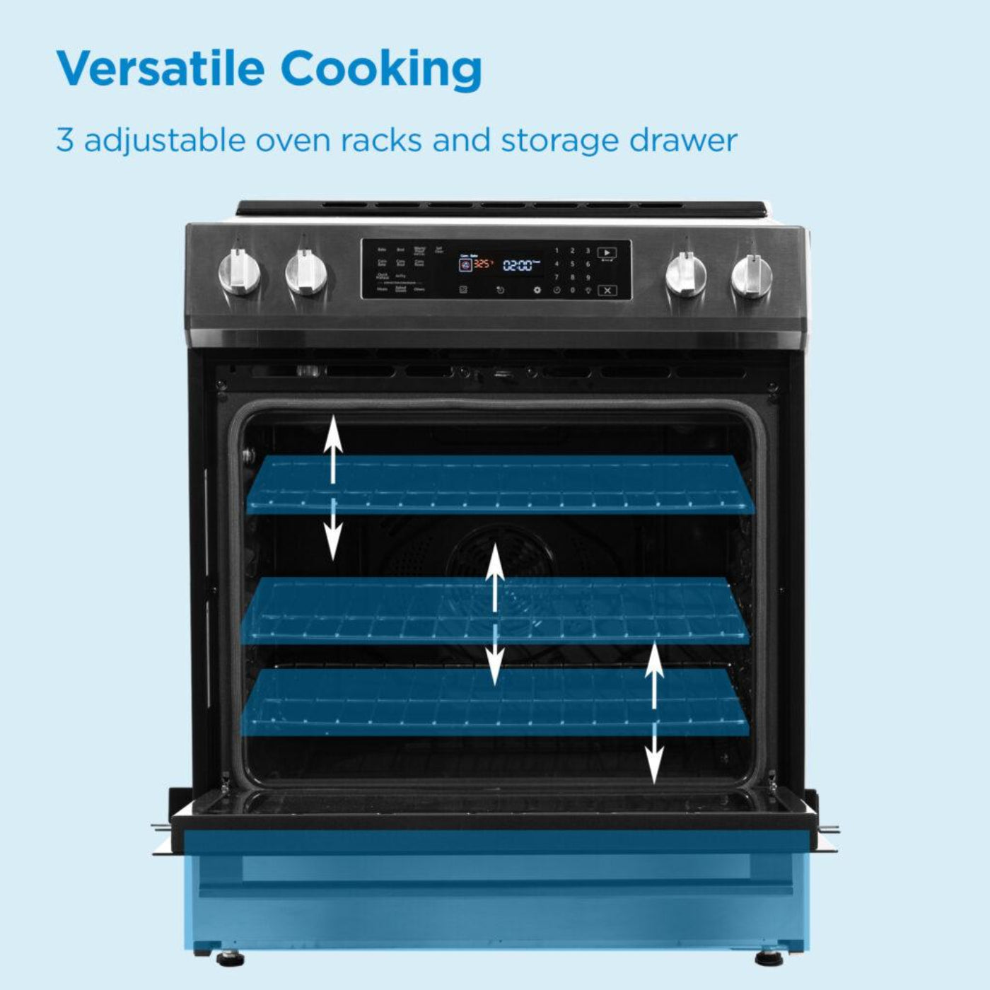 DANBY Danby 30"" Slide in Induction Range with LED Touch Control in Stainless Steel - DIRC300BSS