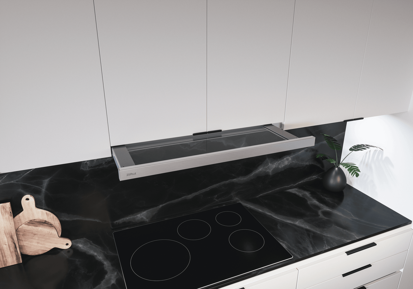 ZEPHYR Pisa, Under Cabinet, 30", SS, 290 CFM in Stainless Steel - ZPIE30BG290