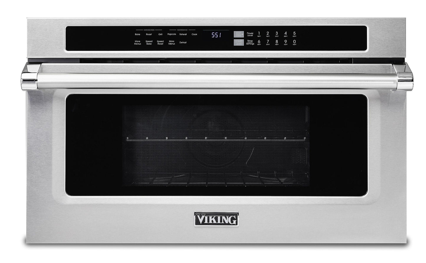 VIKING Viking Drop Down Door Convection/Speed Microwave Oven in Stainless Steel - VMDD5306SS