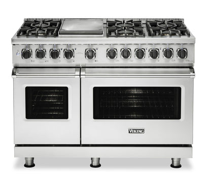 VIKING 48" Dual Fuel Range - VDR548 Viking 5 Series in Stainless Steel - VDR5488BSS
