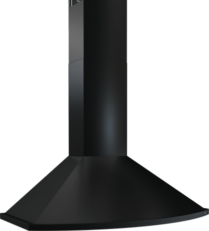 ZEPHYR Savona Wall, 30in, Black, LED, 600 CFM w/ACT Black - ZSAE30FB