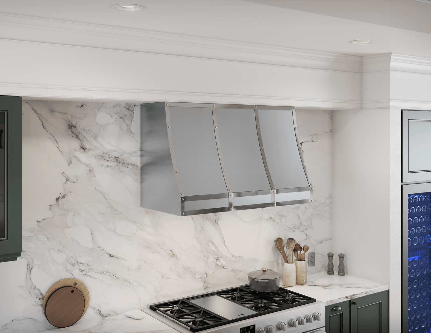 ZEPHYR Forte Wall Custom Hood, 36in, SS, BODY ONLY in Stainless Steel - CHFT36ASX