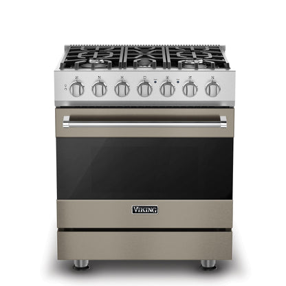 VIKING 30" Self-Cleaning Dual Fuel Range Viking 3 Series Gray - RVDR33025BNA
