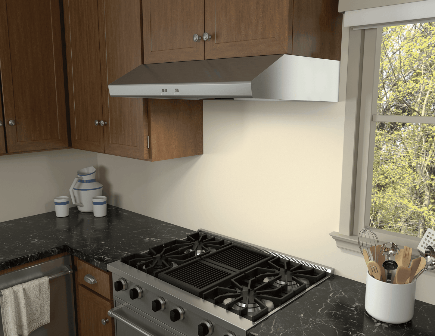 ZEPHYR Cyclone, Under Cabinet, 36", SS, 600 CFM in Stainless Steel - AK6536CS