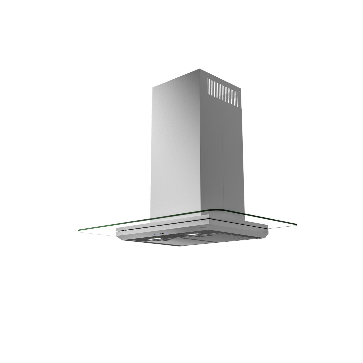 ZEPHYR Verona, Wall, 90cm, SS+Glass, LED, ACT in Stainless Steel - ZVOM90BG