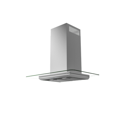 ZEPHYR Verona, Wall, 90cm, SS+Glass, LED, ACT in Stainless Steel - ZVOM90BG