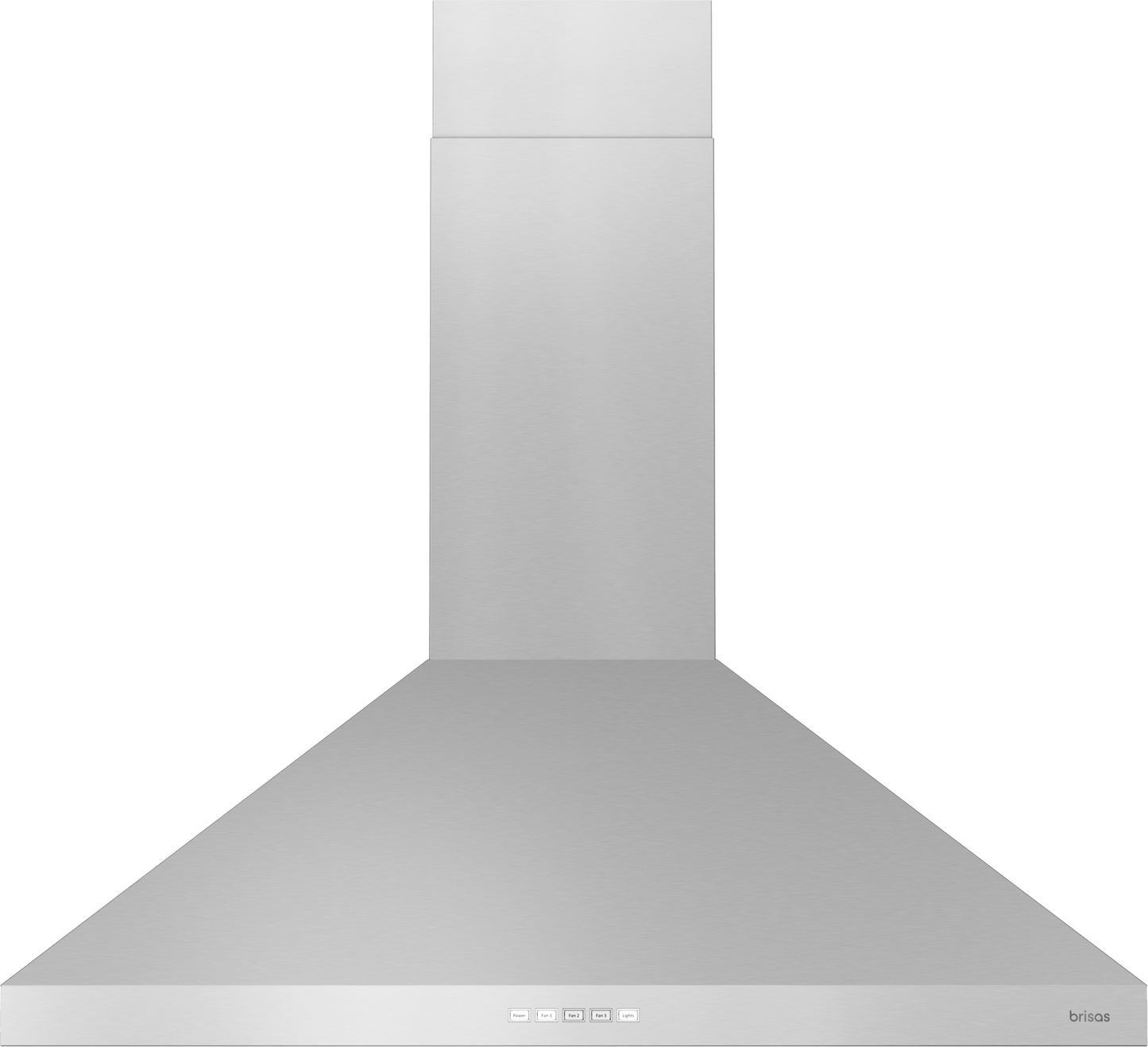 ZEPHYR Brisas Traditional Pyramid Wall, 30" SS, ACT, LED in Stainless Steel - BVEE30CS