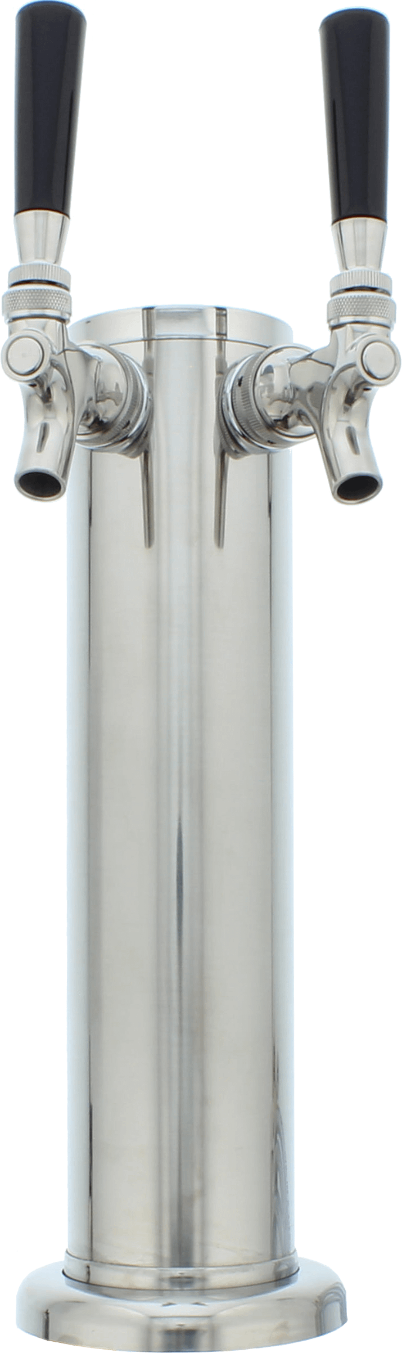 ZEPHYR Presrv Kegerator Double Tap Kit, SS, CO2 in Stainless Steel - PRKFK02SSC