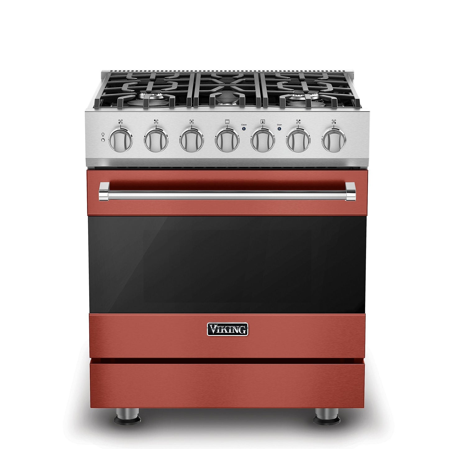 VIKING 30" Self-Cleaning Dual Fuel Range Viking 3 Series Red - RVDR33025BSCLP