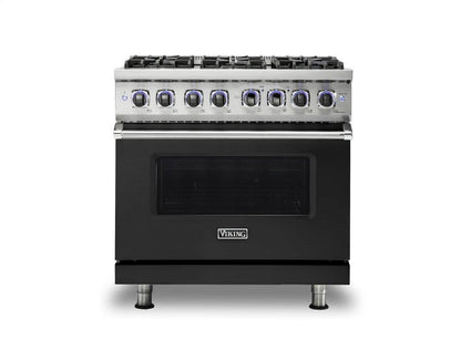 VIKING 36" Dual Fuel Range - VDR7362 Viking 7 Series Black - VDR73626BCS