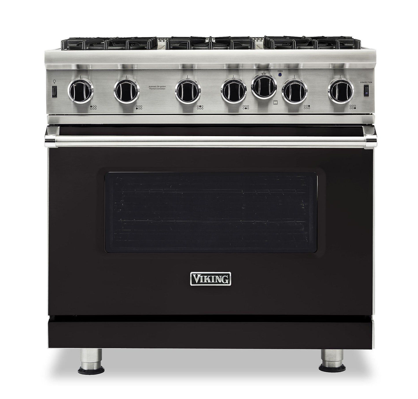 VIKING 36" Open Burner Gas Range Viking 5 Series Black - VGIC53626BON