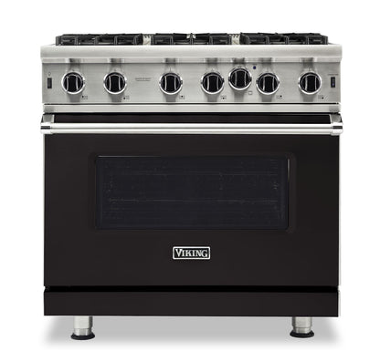VIKING 36" Open Burner Gas Range Viking 5 Series Black - VGIC53626BON
