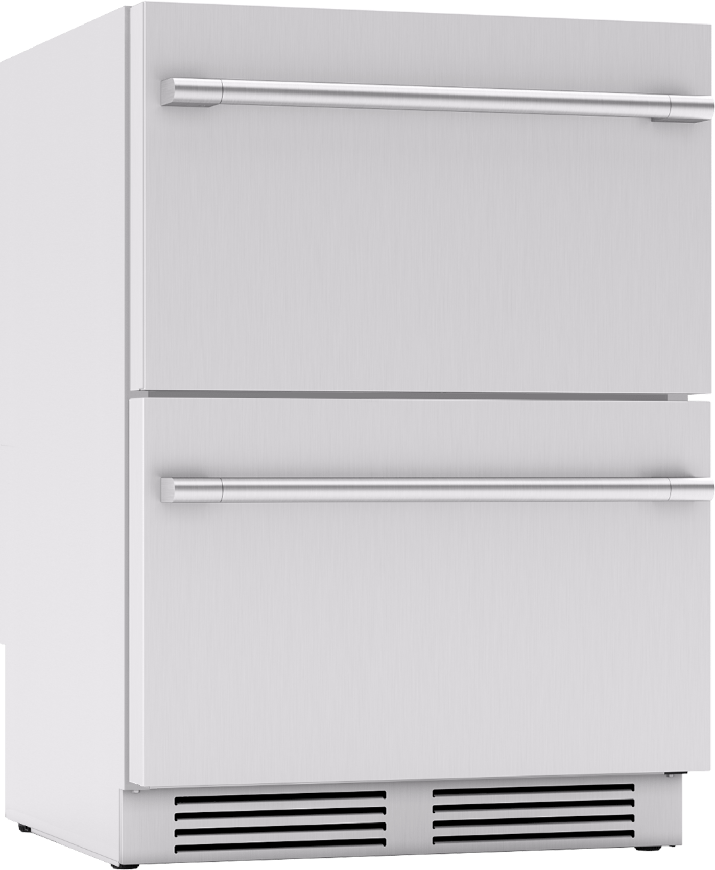 ZEPHYR Presrv Refrigerator Drawers, 24in Compact, Outdoor, SS, 2 Zone in Stainless Steel - PRRD24C2ASOD