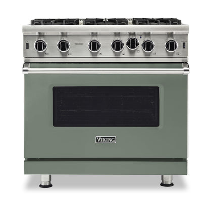 VIKING 36" Open Burner Gas Range Viking 5 Series Green -   VGIC53626BEU