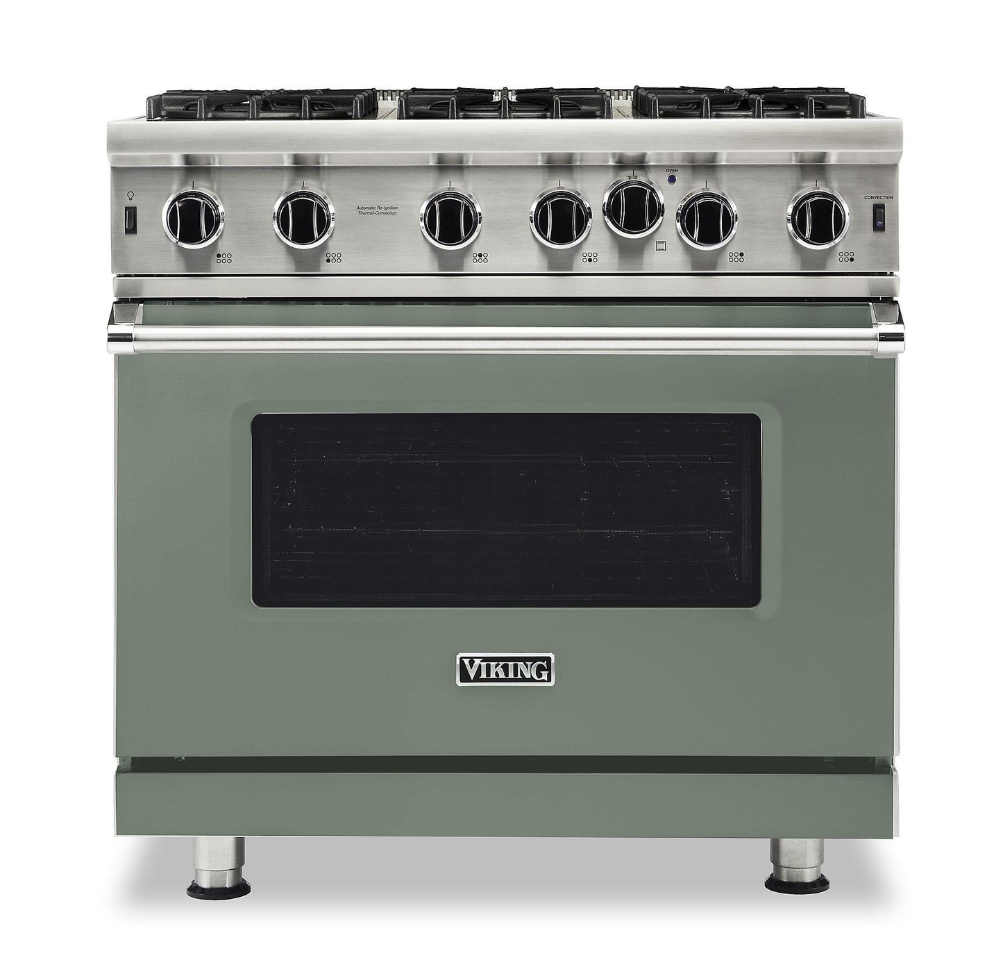 VIKING 36" Open Burner Gas Range Viking 5 Series Green - VGIC53626BEULP