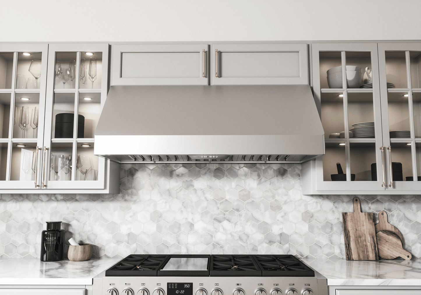 ZEPHYR Tempest II, 18in Wall, 30in, SS, LED, ACT in Stainless Steel - AK7500CS