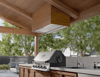 ZEPHYR Spruce Outdoor Insert, 48in, LED, SS in Stainless Steel - AK9846BS