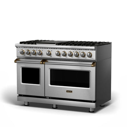 VIKING 48" Dual Fuel Range - VDR548 Viking 5 Series in Stainless Steel - VDR5488BSS