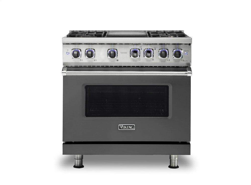 VIKING 36" Dual Fuel Range - VDR7362 Viking 7 Series Gray - VDR73624GDGLP
