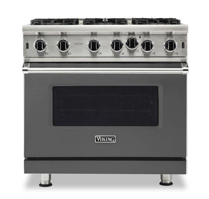 VIKING 36" Open Burner Gas Range Viking 5 Series Gray - VGIC53626BDG