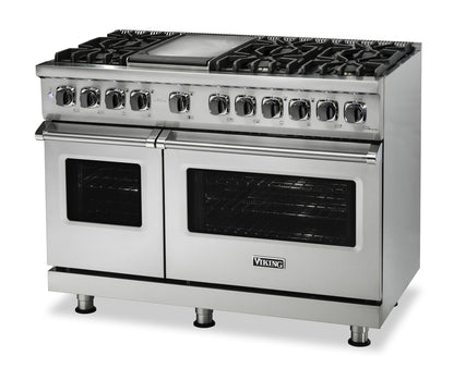 VIKING 48" Dual Fuel Range - VDR548 Viking 5 Series Gray - VDR5488BDG