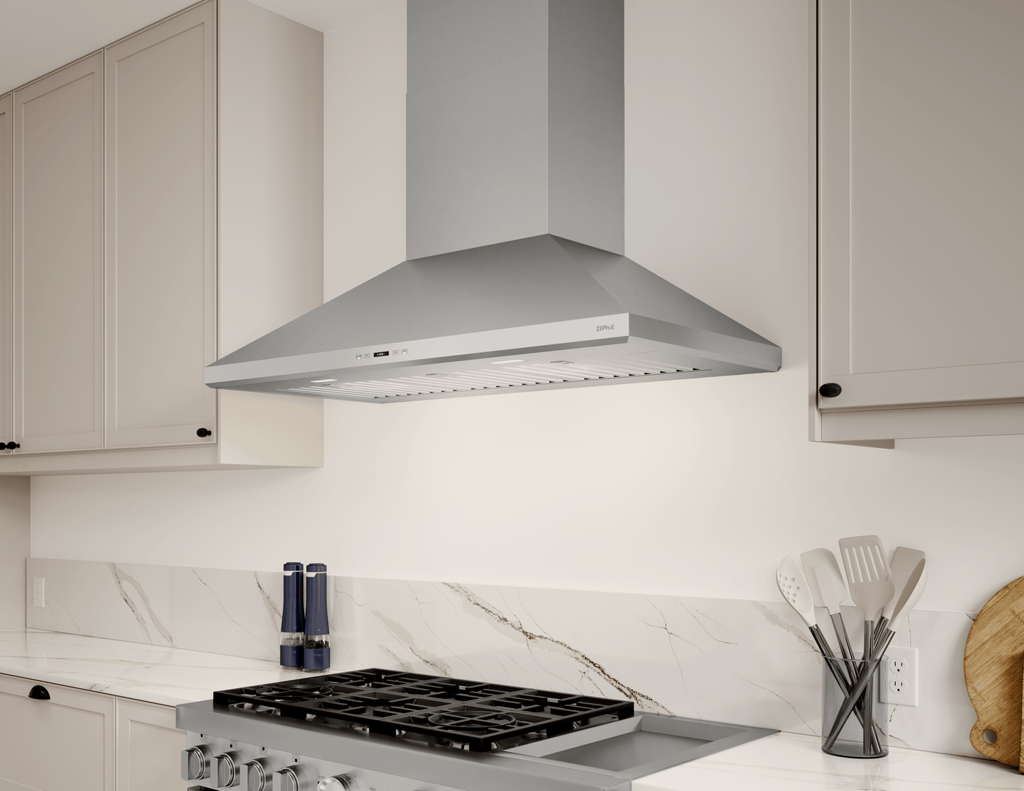 ZEPHYR Siena Pro, Wall, 42", SS, LED, ACT in Stainless Steel - ZSPE42DS