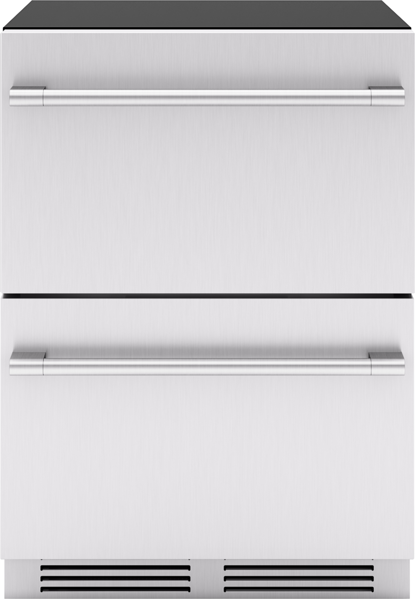 ZEPHYR Presrv Refrigerator Drawers, 24in Compact, SS, 2 Zone in Stainless Steel - PRRD24C2AS