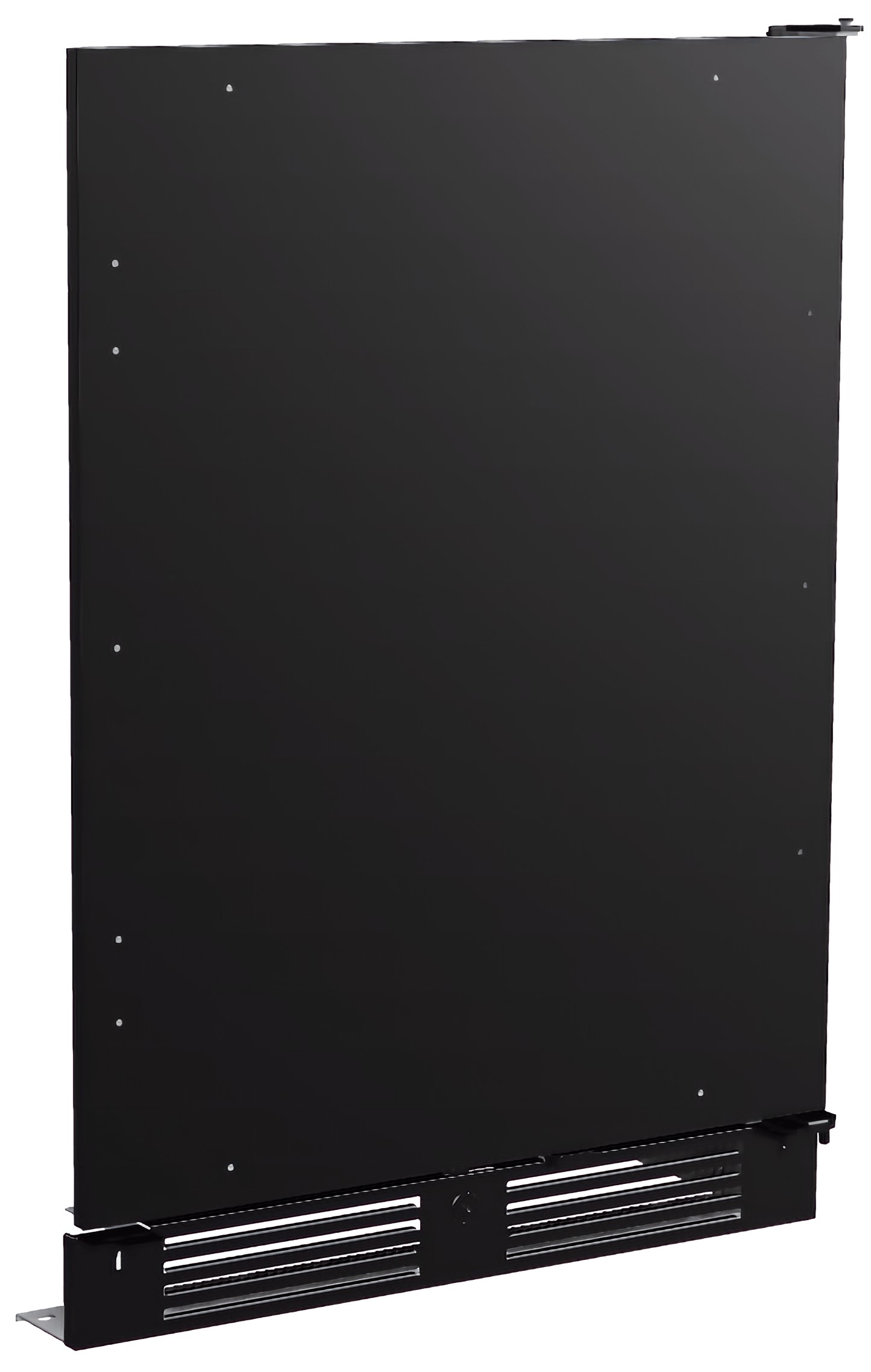 ZEPHYR Solid Panel Ready Door Kit with Kickplate, Compact Black - PRPNLC24AKIT