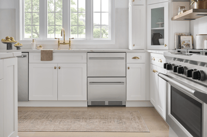 ZEPHYR Presrv Refrigerator Drawers, 24in Compact, SS, 2 Zone in Stainless Steel - PRRD24C2AS