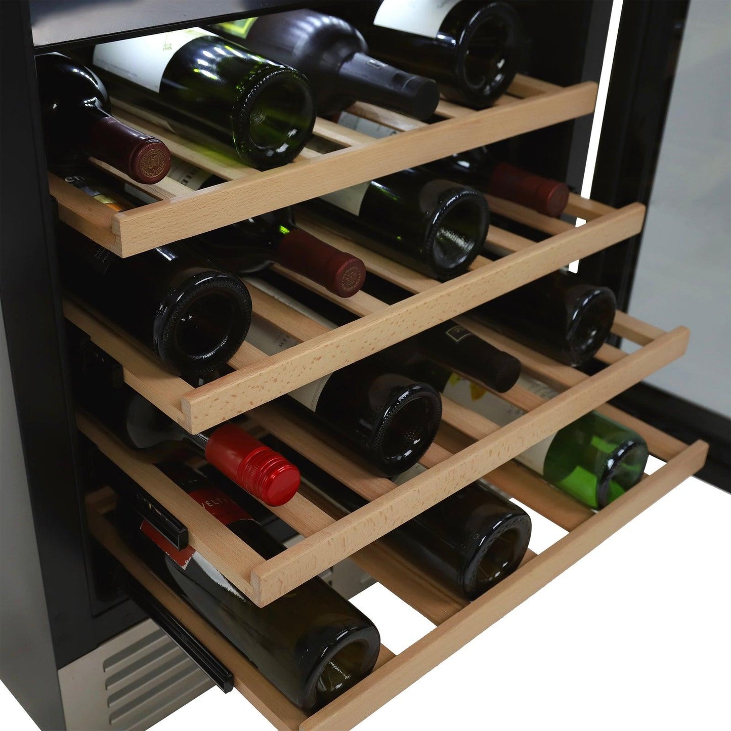 AVANTI Avanti DESIGNER Series Dual-Zone Wine Cooler, 46 Bottle Capacity - in Stainless Steel / 46 Bottles in Stainless Steel - WCD46DZ3S