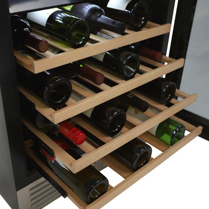 AVANTI Avanti DESIGNER Series Dual-Zone Wine Cooler, 46 Bottle Capacity - in Stainless Steel / 46 Bottles in Stainless Steel - WCD46DZ3S