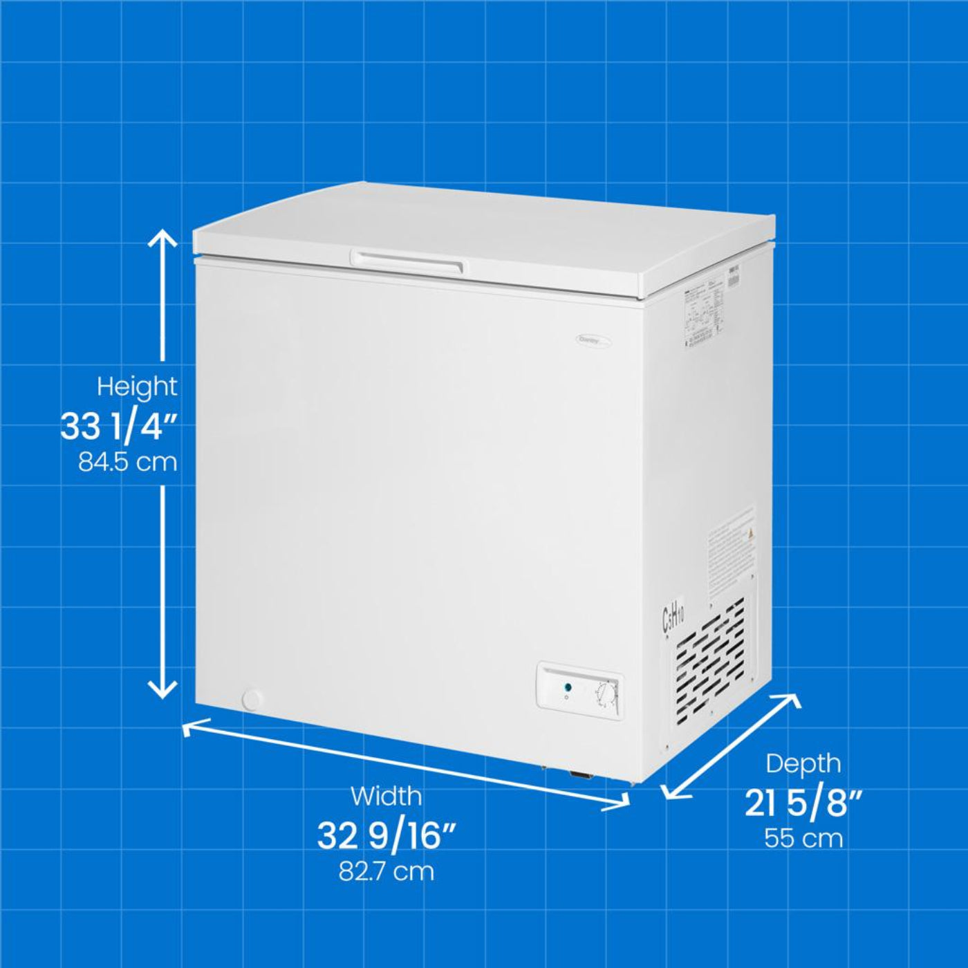 DANBY Danby 7.0 cu. ft. Square Model Chest Freezer in White - DCF070A6WM