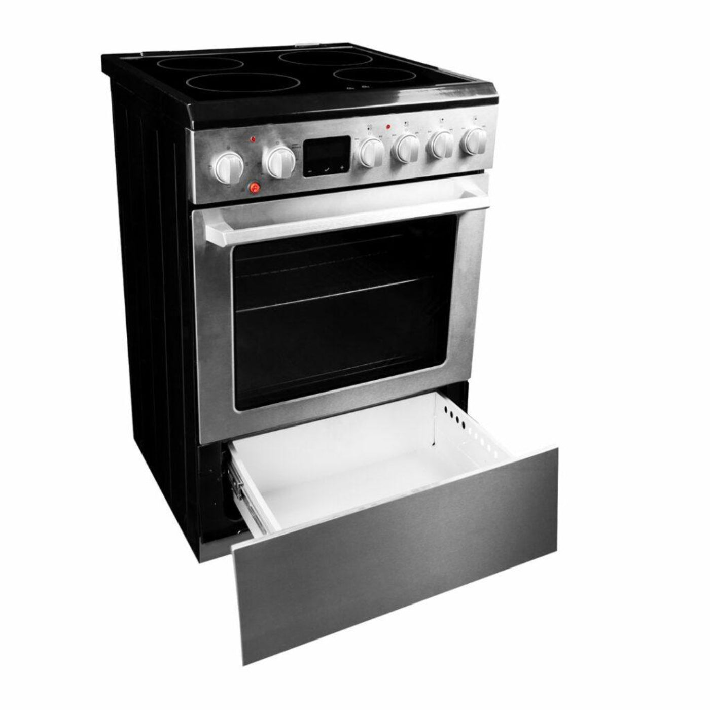 DANBY Danby 24-in TruAirFry Smooth top Slide-in Electric Range in Stainless Steel - DRCA240BSS