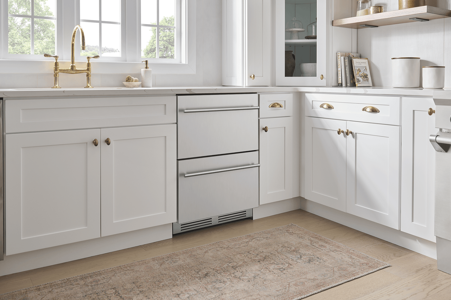 ZEPHYR Presrv Refrigerator Drawers, 24in Compact, SS, 1 Zone in Stainless Steel - PRRD24C1AS