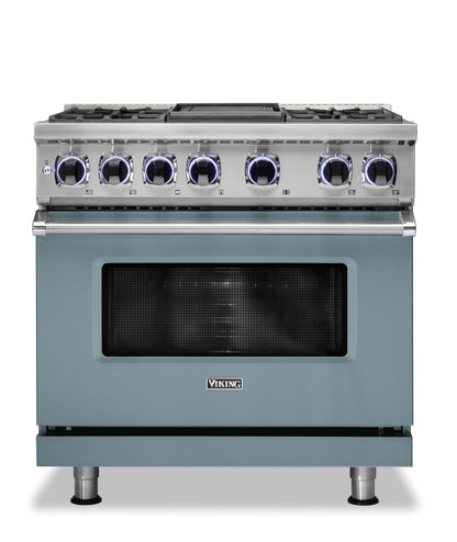 VIKING 36" Dual Fuel Range - VDR7362 Viking 7 Series Blue - VDR73624GNS
