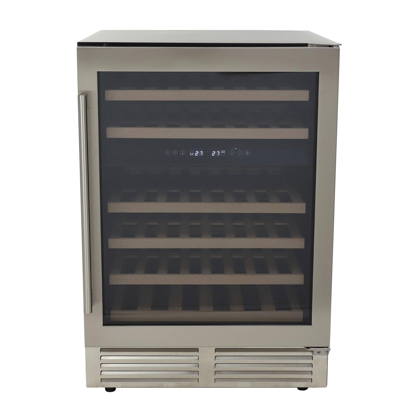 AVANTI Avanti DESIGNER Series Dual-Zone Wine Cooler, 46 Bottle Capacity - in Stainless Steel / 46 Bottles in Stainless Steel - WCD46DZ3S