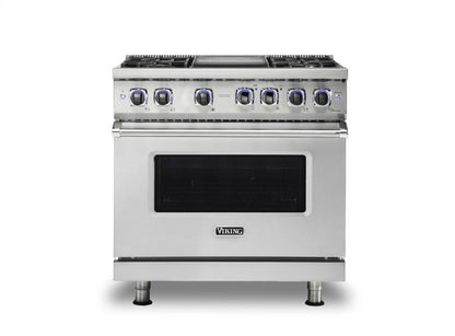 VIKING 36" Dual Fuel Range - VDR7362 Viking 7 Series in Stainless Steel - VDR73624GSS