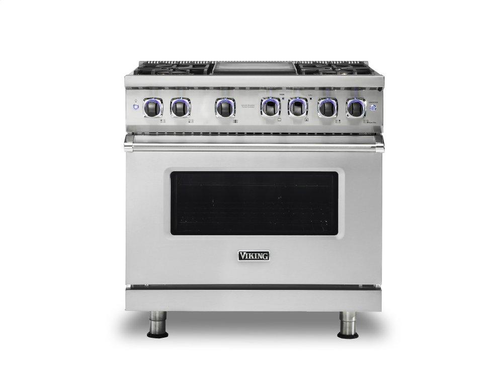 VIKING 36" Dual Fuel Range - VDR7362 Viking 7 Series in Stainless Steel - VDR73624GSSLP